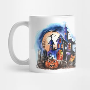 Spooky House Halloween Mug